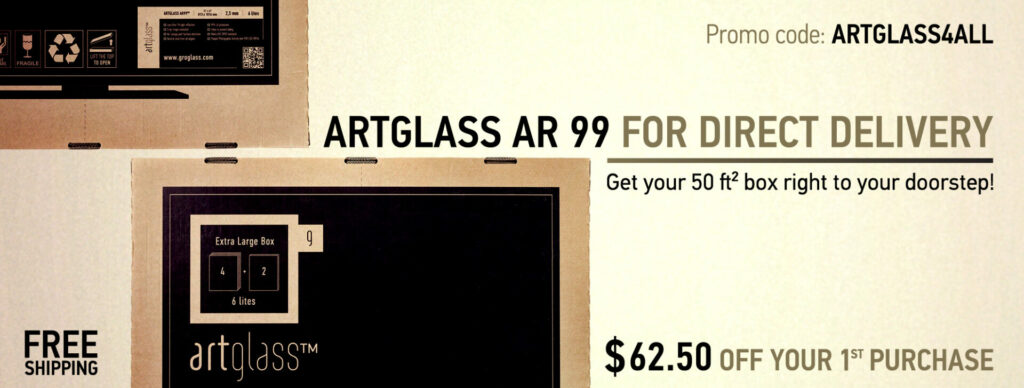 order now Artglass AR 99 anti reflective glass