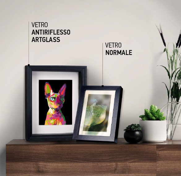 Cornice Foto ByMoris 15x25 Cm – Legno MDF Nero Opaco Con Vetro Acrilico Antiriflesso, Fatta A Mano In Germania
